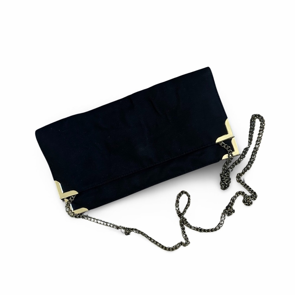 Christain Siriano clutch with metal chain